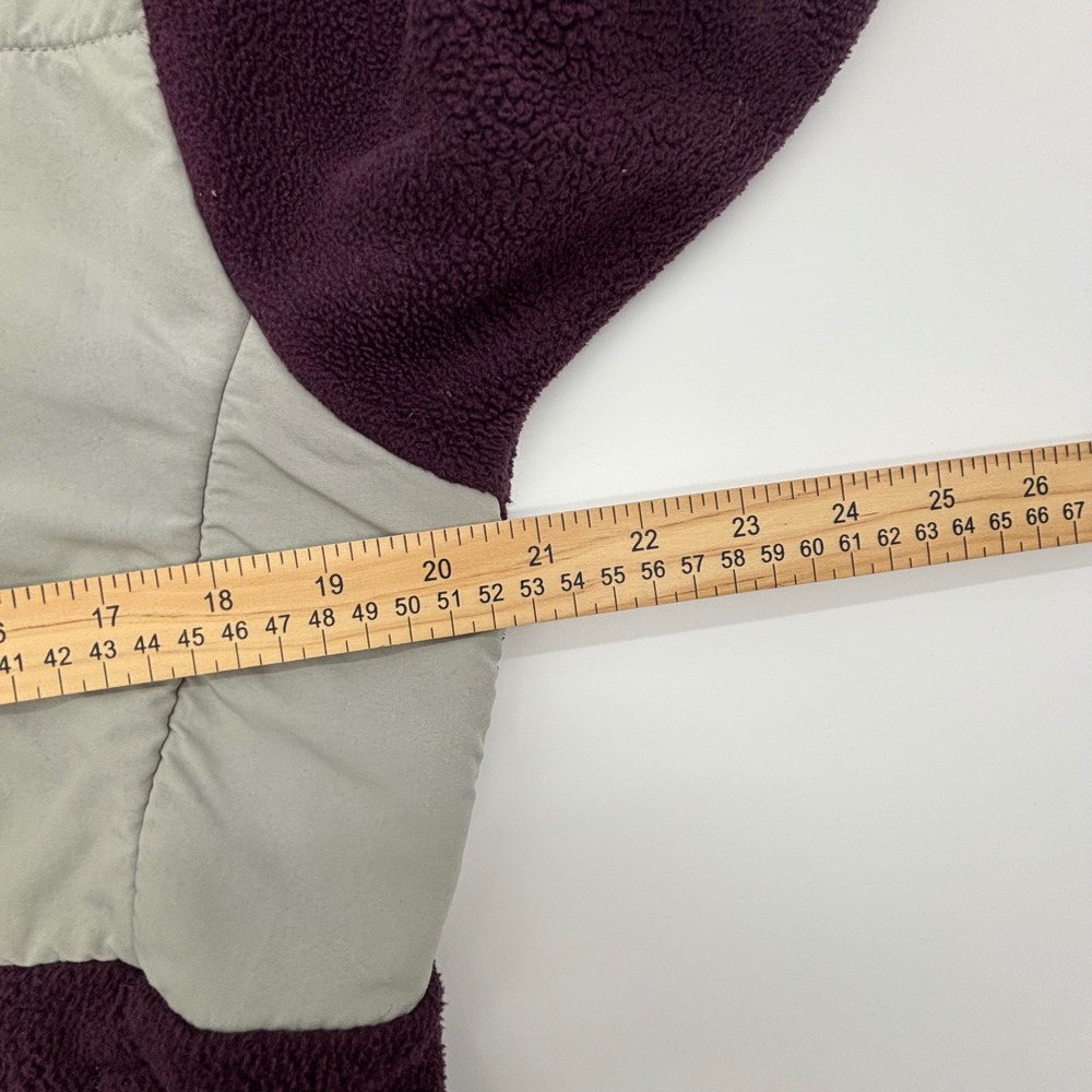 The North Face Fleece Jacket Womens Medium M Purple Grey Zip Up Pocket - Picture 10 of 12